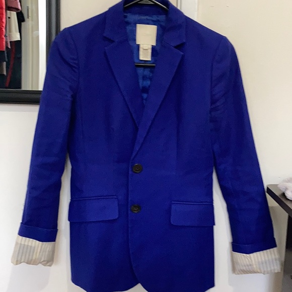 Bright blue JCrew blazer - Picture 1 of 5